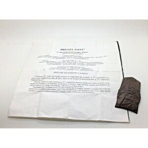 Italy Italian Brigade Pavia 27 No. Regiment Cap Hat Badge